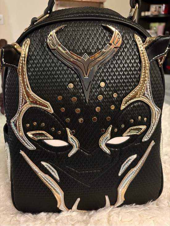 black and gold leather backpack mens Backpack, multiple pockets zipper by OAK & ELK TAN A lightweight Balmain BLACK Leather backpack